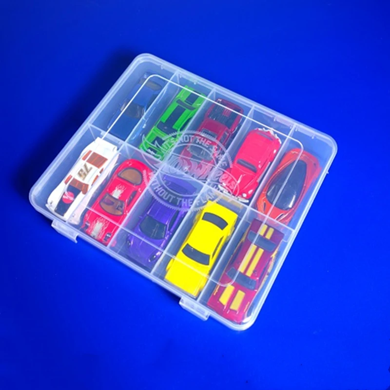 Kutija za skladištenje vozila Hot Wheels u obliku kamiona mini transparentno ABS plastike collectible dječje igračke rođendanski poklon za skladištenje igračaka