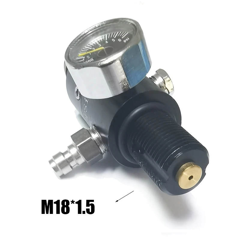 M18*1.5 HPA Spremnik komprimiranog zraka Ventil Boca CO2 Kisik-Dušika Balon 4500psi 30 Mpa Izlaz iz 800psi do 3000psi