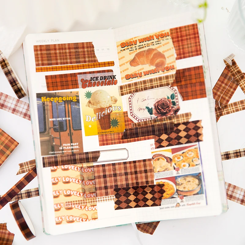 Yoofun, 6 rola / bala, vintage nadvoji pokrivač traka Wasi za izradu razglednica, poklon magazin, scrapbooking, ljepljive trake 