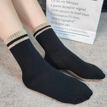 Čarape muške proljeće-ljeto, nova korejska verzija, trend univerzalne čarape srednje duljine, fino дышащую vertikalnu traku, muške pamučne čarape