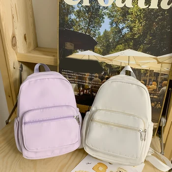 Ženski studentski ruksak, torbu za školske knjige veliki kapacitet, jednostavan, moderan prijenosni monotono svakodnevni torba za djevojaka