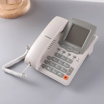 Žični telefon s id pozivatelja s zvučnikom za dom i ured Ožičen zemni kabel telefonski aparat stolne telefone